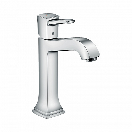 Hansgrohe Metropol Classic Смеситель для раковины 160 однорычажный для накладных раковин с рычаговой рукояткой со сливным гарнитуром хром