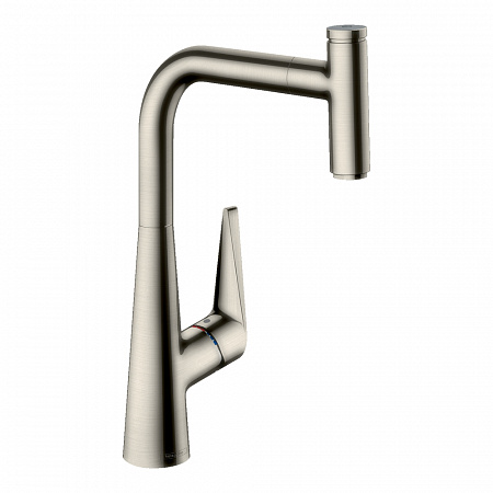 Hansgrohe Talis Select M51 Кухонный смеситель однорычажный, 300, Eco, с вытяжным изливом, 1jet сталь