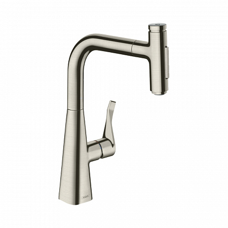 Hansgrohe Metris Select M71 Кухонный смеситель однорычажный 240 с вытяжным душем 2jet sBox сталь