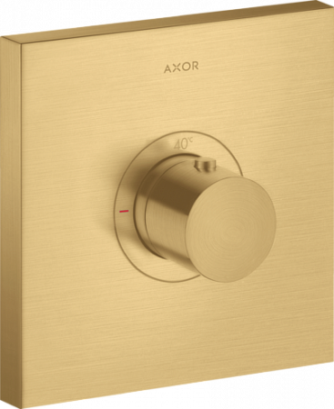 Термостат AXOR ShowerSelect HighFlow, скрытого монтажа, квадратный, матовое золото