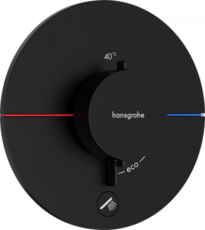 Термостат для скрытой установки Hansgrohe ShowerSelect Comfort S. 15562670. черный матовый