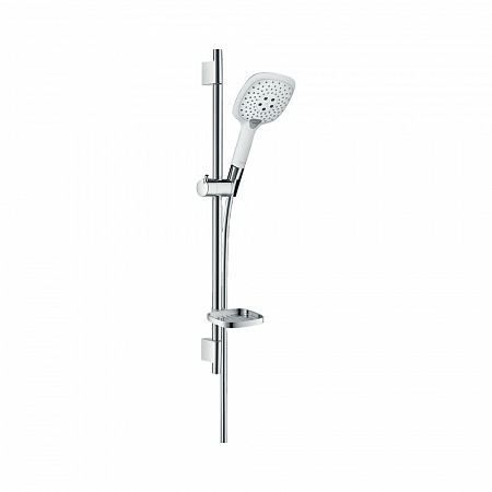 Hansgrohe Raindance Select E Душевой набор 150 3jet со штангой 65 см и мыльницей хром-белый матовый