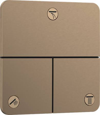 Клапан для скрытой установки Hansgrohe ShowerSelect Comfort Q. 15587140. матовая бронза
