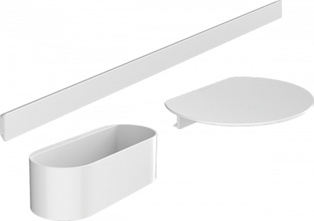 Комплект для ванны Hansgrohe WallStoris 27966700. белый матовый