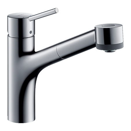 Hansgrohe Talis M52 Кухонный смеситель однорычажный, 170, для водонагревателей открытого типа, с вытяжным душем, 2jet хром