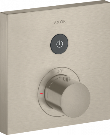 Термостат AXOR ShowerSelect для 1 потребителя, скрытого монтажа, квадратный, матовый никель