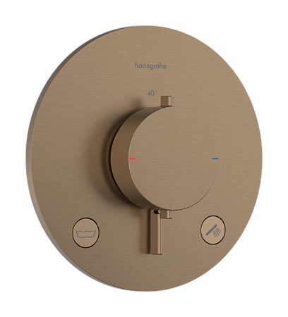 Термостат для скрытой установки Hansgrohe Ecostat Comfort S. 33718140. матовая бронза