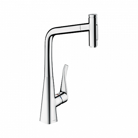 Hansgrohe Metris Select M71 Кухонный смеситель однорычажный 320 с вытяжным душем 2jet sBox хром