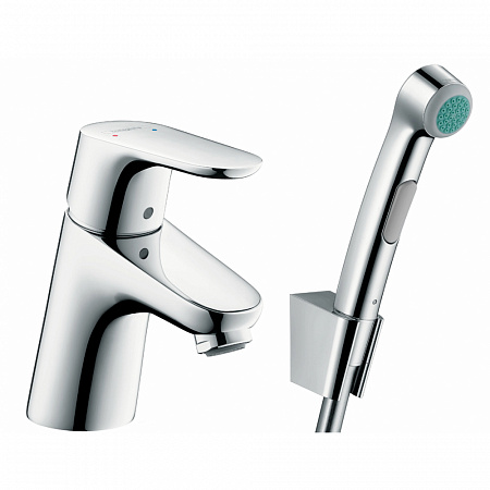 Hansgrohe Focus Е2 Смеситель для раковины с гигиеническим душем хром